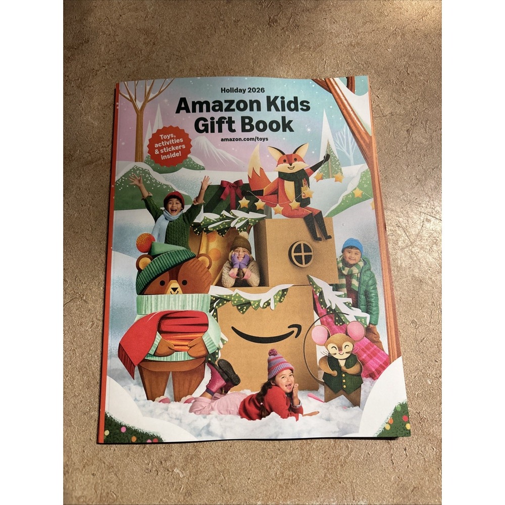 Amazon Kids Gift Book Holiday 2026 - Set of 1 - Catalog Stickers Activities